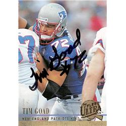 725795 Tim Goad Autographed New England Patriots 1994 Fleer Ultra No.50 Football Card