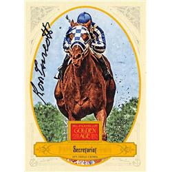 726073 Ron Turcotte Autographed Horse Jockey Secretariat 2012 Golden Age No.108 Black Trading Card