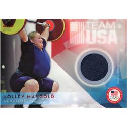 726100 Holly Mangold Player Worn Relic Patch USA Weightlifting 2016 Topps No.USOTR-HMA Trading Card