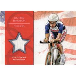 726108 Dotsie Bausch Player Worn Relic Patch USA Cyclist 2012 Topps Olmpics No.ORDB Trading Card