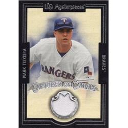 Picture of Autograph Warehouse 654510 Mark Teixeira Player Worn Jersey Patch Texas Rangers, Braves 2007 Upper Deck Masterpieces No.CCTE Baseball Card