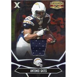 Picture of Autograph Warehouse 654529 Antonio Gates Player Worn Jersey Patch San Diego Chargers 2008 Donruss Gridiron Gear No.82 LE 98-100 Football Card