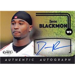 703481 Devon Blackmon Signed BYU Cougars 2016 Sage Hit Rookie No.A82 Football Card