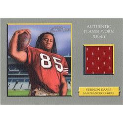 703514 Vernon Davis Player Worn Jersey Patch San Francisco 49ers 2006 Topps Turkey Red Rookie No.TRRVD Football Card