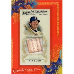 703589 Ian Kinsler Player Used Bat Patch Texas Rangers 2010 Topps Allen & Ginter No.AGRIK Baseball Card