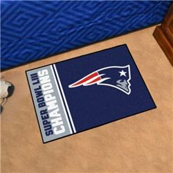 703664 19 x 30 in. New England Patriots Fanmats 26650 Super Bowl LII Champions Starter Mat
