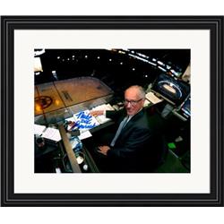 703675 8 x 10 in. Mike Emrick Doc Autographed New Jersey Devils Announcer No.SC1 Matted & Framed Photo