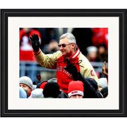 703686 8 x 10 in. Jim Tressel Autographed Ohio State Buckeyes Coach No.SC9 Matted & Framed Photo -  Autograph Warehouse
