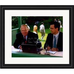 713972 8 x 10 in. Verne Lundquist Autographed Golf Broadcaster, the Masters on Cbs No.SC6 Matted & Framed Photo