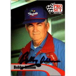 724166 Bobby Allison Autographed Auto Racing NASCAR Hall of Fame, SC 1992 Pro Set No.144 Trading Card -  Autograph Warehouse