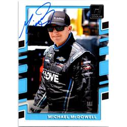 724226 Michael Mcdowell Autographed NASCAR Driver, Auto Racing & SC 2018 Donruss No.67 Trading Card