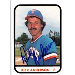 724322 Rick Anderson Autographed Tidewater, New York Mets 1981 Tcma No.26 Baseball Card