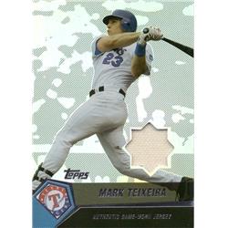 724330 Mark Teixeira Player Worn Jersey Patch Texas Rangers 2004 Topps Refractor No.MT Baseball Card