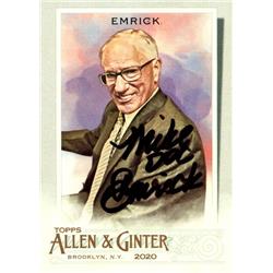 651969 Mike Emrick Autographed New Jersey Devils, NHL Announcer - Doc & SC 2020 Topps Allen & Ginter No.194 Hockey Card