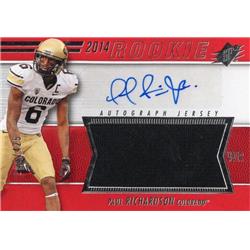 701580 Paul Richardson Autographed Player Worn Jersey Patch Colorado Buffaloes 2014 Upper Deck Rookie No.64 Football Card
