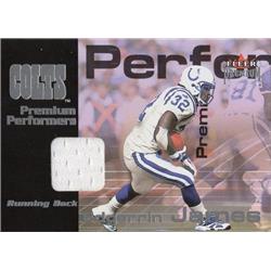 701700 Edgerrin James Player Worn Jersey Patch Indianapolis Colts 2001 Fleer Premium Performers No.EJ Football Card