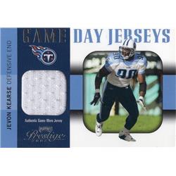 701707 Jevon Kearse Player Worn Jersey Patch Tennessee Titans 2003 Playoff Prestige Game Day No.GDJ7 Football Card