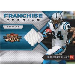 701748 Deangelo Williams Player Worn Jersey Patch Carolina Panthers 2010 Panini Threads No.19 LE 138-299 Football Card