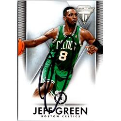 701839 Jeff Green Autographed Boston Celtics 2014 Panini Titanium No.35 Basketball Card