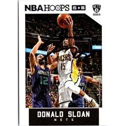 701864 Donald Sloan Autographed Pacers, Nets 2015 Panini Hoops No.169 Basketball Card