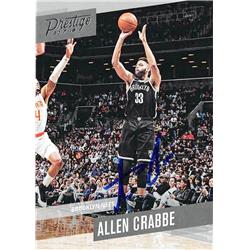 701882 Allen Crabbe Autographed Brooklyn Nets 2018 Panini Prestige No.85 Basketball Card