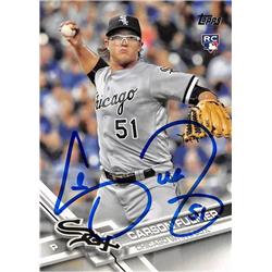 702004 Carson Fulmer Autographed Graphed Chicago White Sox 2017 Topps Rookie No.33 Baseball Card