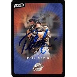 702076 Phil Nevin Autographed San Diego Padres 2003 Upper Deck Victory No.77 Baseball Card