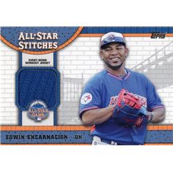 702563 Edwin Encarnacion Player Worn Jersey Patch Toronto Blue Jays 2013 Topps All Star Stitches No.ASREE Baseball Card