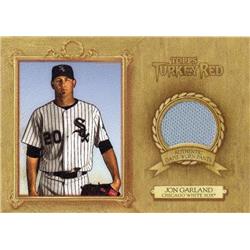 702564 Jon Garland Player Worn Jersey Patch Chicago White Sox 2007 Topps Turkey Red No.TRRJG Baseball Card