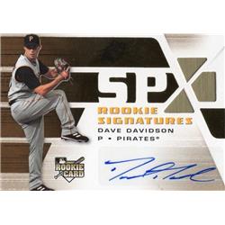 702599 Dave Davidson Signed Pittsburgh Pirates 2008 Upper Deck Spx Rookie No.132 Baseball Card