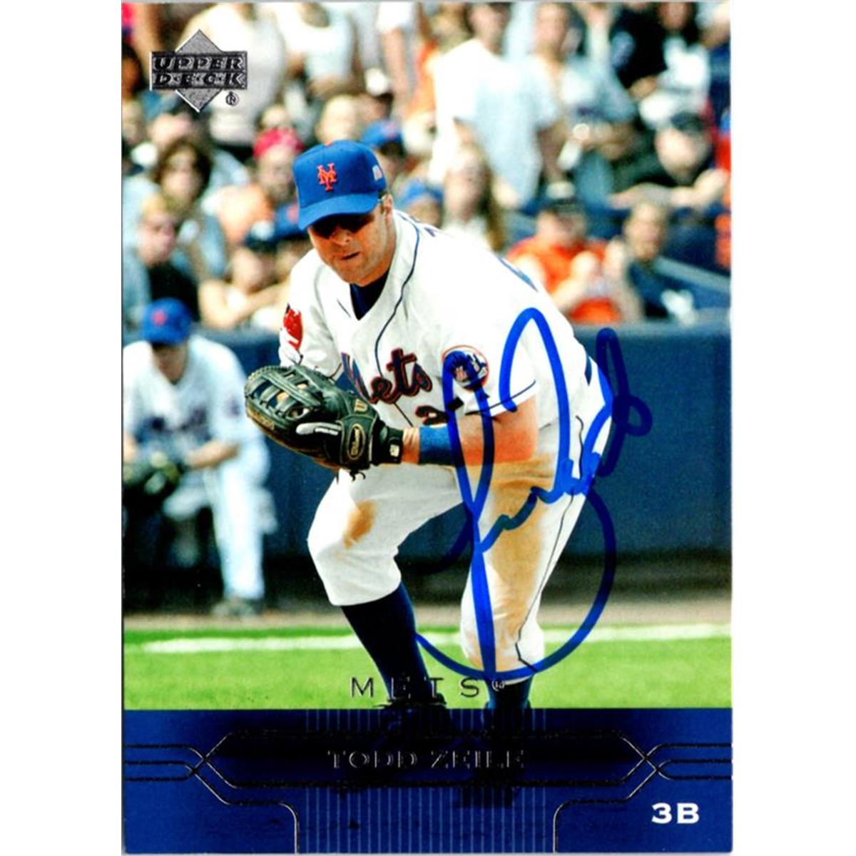 702649 Todd Zeile Signed New York Mets 2004 Upper Deck No.132 Baseball Card