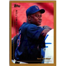 702757 Darryl Hamilton Signed New York Mets 1999 Topps Traded No.T117 Baseball Card