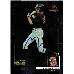 702977 Jason Tyner Signed Binghamton Mets, JZ 1999 Upper Deck Prospects Rookie No.82 Baseball Card