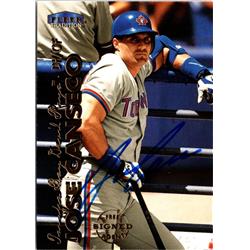 703217 Jose Canseco Signed Toronto Blue Jays 1999 Fleer Tradition No.338 Baseball Card