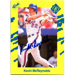 689884 Kevin Mcreynolds Autographed New York Mets 1990 Classic No.T56 Baseball Card