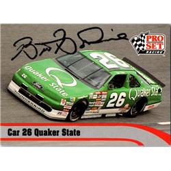 700107 Brett Bodine Autographed Auto Racing, NASCAR & SC 1992 Pro Set No.156 Trading Card -  Autograph Warehouse