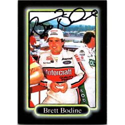 700109 Brett Bodine Autographed Auto Racing, NASCAR & SC 1990 Maxx No.26 Trading Card