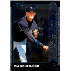 700679 Wade Miller Autographed Houston Astros, JZ 1999 Bowman Chrome No.202 Baseball Card