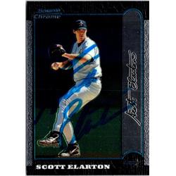 700680 Scott Elarton Autographed Houston Astros, JZ 1999 Bowman Chrome No.93 Baseball Card