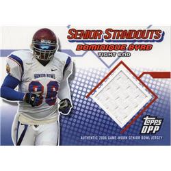 701041 Dominique Byrd Player Worn Jersey Patch Usc Trojans 2006 Topps Dpp Senior Standouts Rookie No.SSDB Football Card