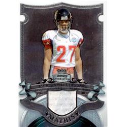 701054 Rashean Mathis Player Worn Jersey Patch Jacksonville Jaguars 2007 Bowman Sterling No.BSVRRM Football Card