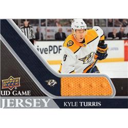 701164 Kyle Turris Player Worn Jersey Patch Nashville Predators 2020 Upper Deck No.GJKT Hockey Card