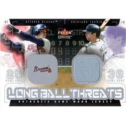 687721 Todd Helton Player Worn Jersey Patch Colorado Rockies 2003 Fleer Longball Threats No.TH Baseball Card