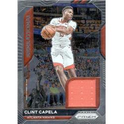 687727 Clint Capela Player Worn Jersey Patch Atlanta Hawks 2021 Panini Prizm Sensational Swatches No.SSWCCA Basketball Card