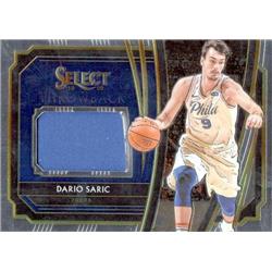 687907 Dario Saric Player Worn Jersey Patch Philadelphia 76ers 2020 Panini Select No.TMDSC Basketball Card