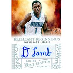 687969 Doron Lamb Autographed Orlando Magic 2013 Panini Brilliant Beginnings No.18 Basketball Card