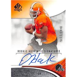 688198 Darrell Hackney Autographed Cleveland Browns 2006 Upper Deck Rookie No.194 Football Card