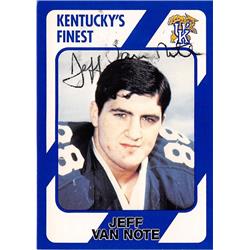 688216 Jeff Van Note Autographed Kentucky Wildcats 1989 Collegiate Collection No.99 Ballpoint Football Card