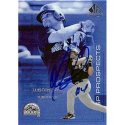 688312 Luis Gonzalez Autographed Colorado Rockies 2004 Upper Deck SP Prospects No.189 Baseball Card