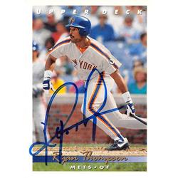 688499 Ryan Thompson Autographed New York Mets 1992 Upper Deck No.373 Baseball Card